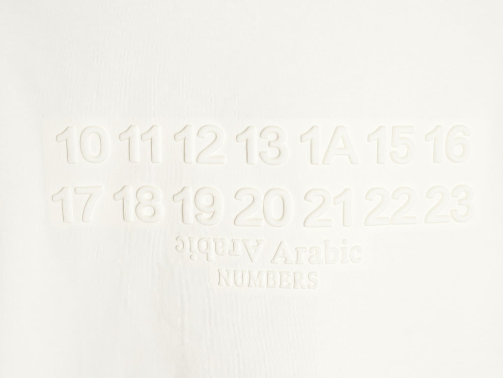 Maison Margiela Embossed Letter Short-Sleeve T-Shirt