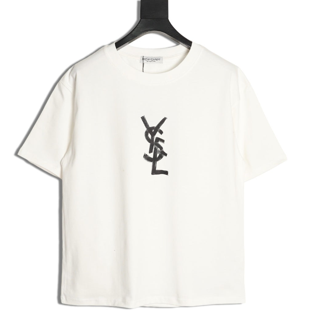 Yves Saint Laurent (YSL) 25SS Graffiti Print  T-Shirt