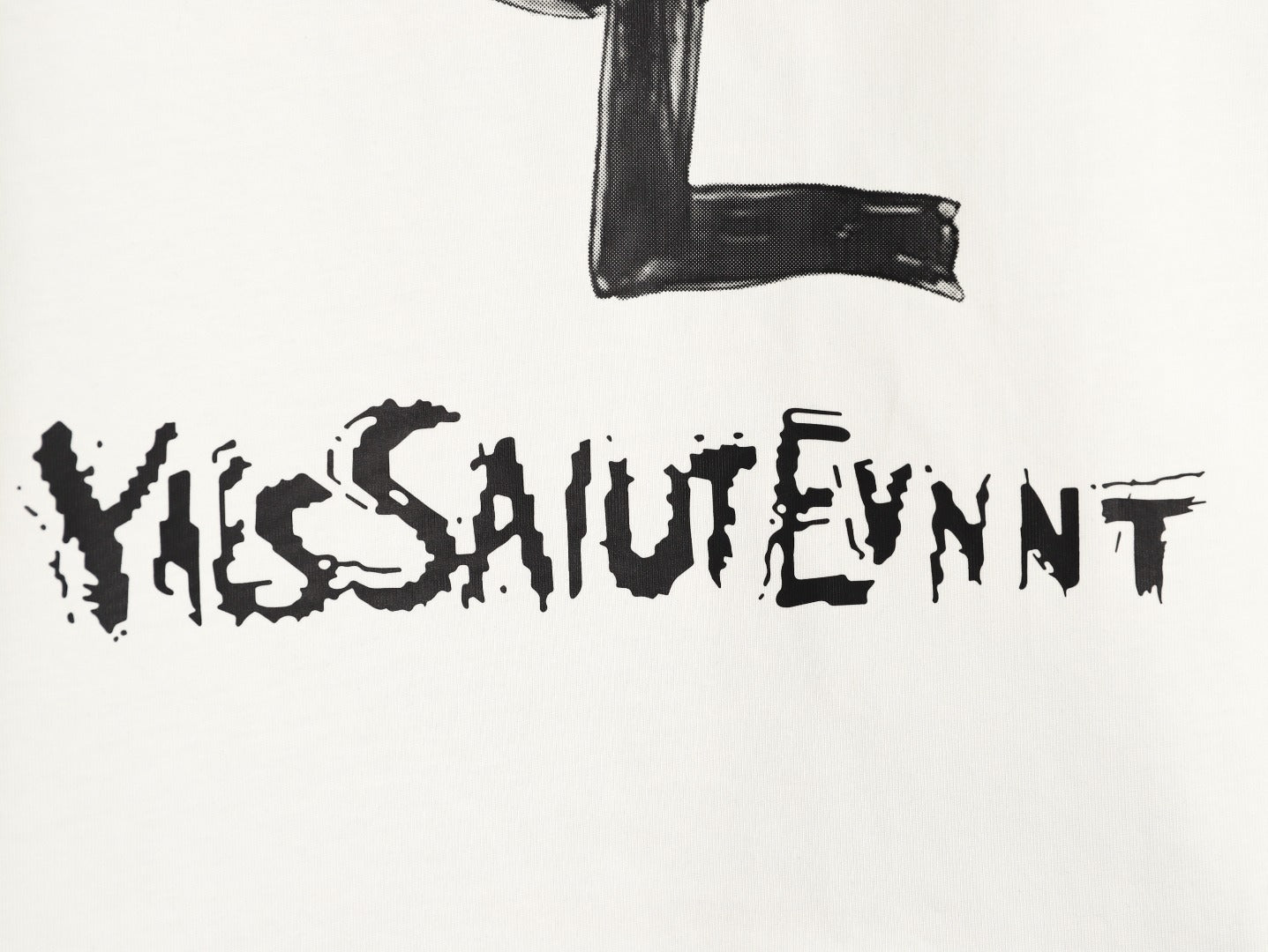 Yves Saint Laurent (YSL) 25SS Graffiti Print  T-Shirt