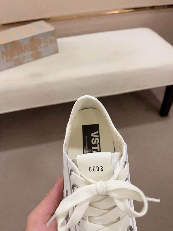 Golden Goose V-Star 'White silver glitter'