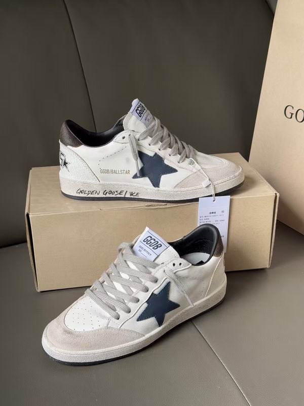 Golden Goose Ball Star white black blue