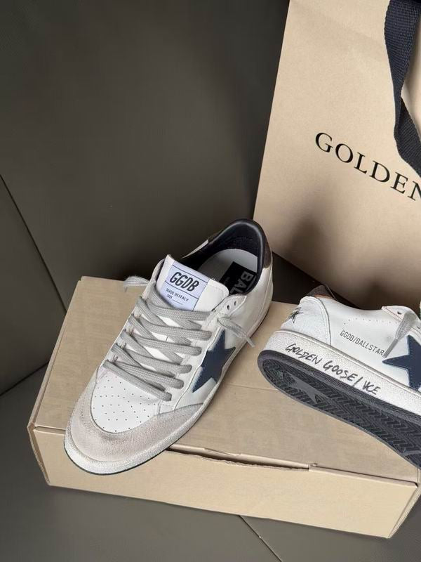 Golden Goose Ball Star white black blue
