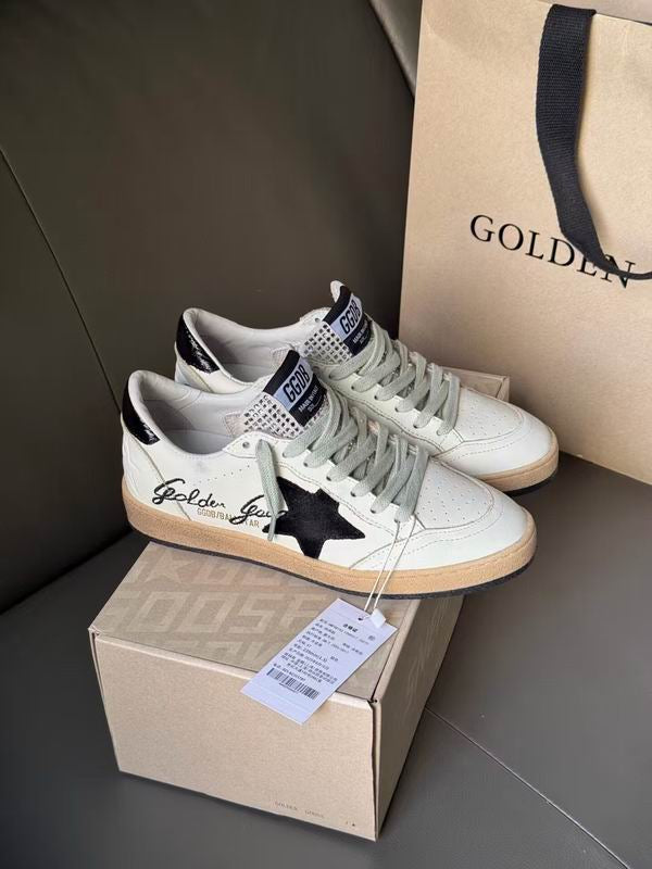 Golden Goose Ball Star 'White Black Embellishment'