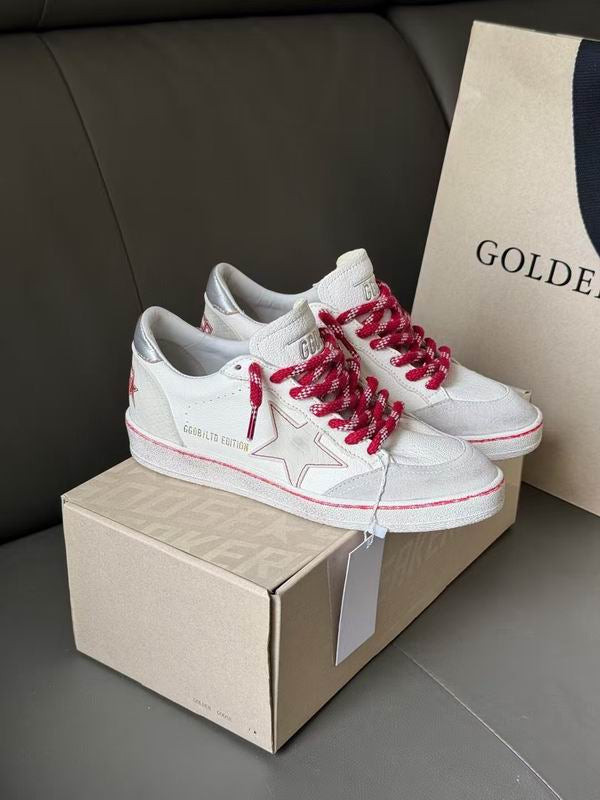 Golden Goose Ball Star LTD LNY in white leather with a lived-in effect