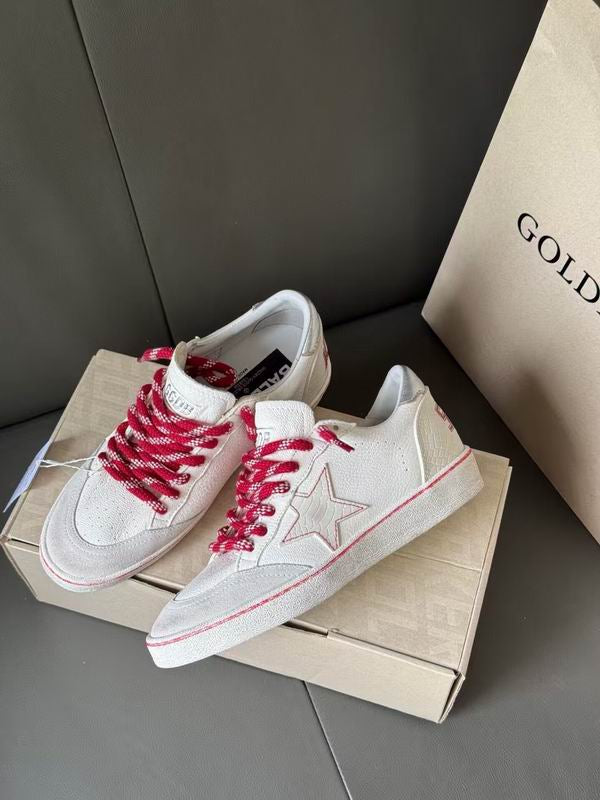 Golden Goose Ball Star LTD LNY in white leather with a lived-in effect