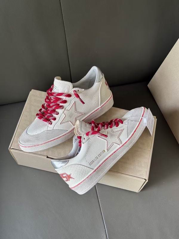 Golden Goose Ball Star LTD LNY in white leather with a lived-in effect