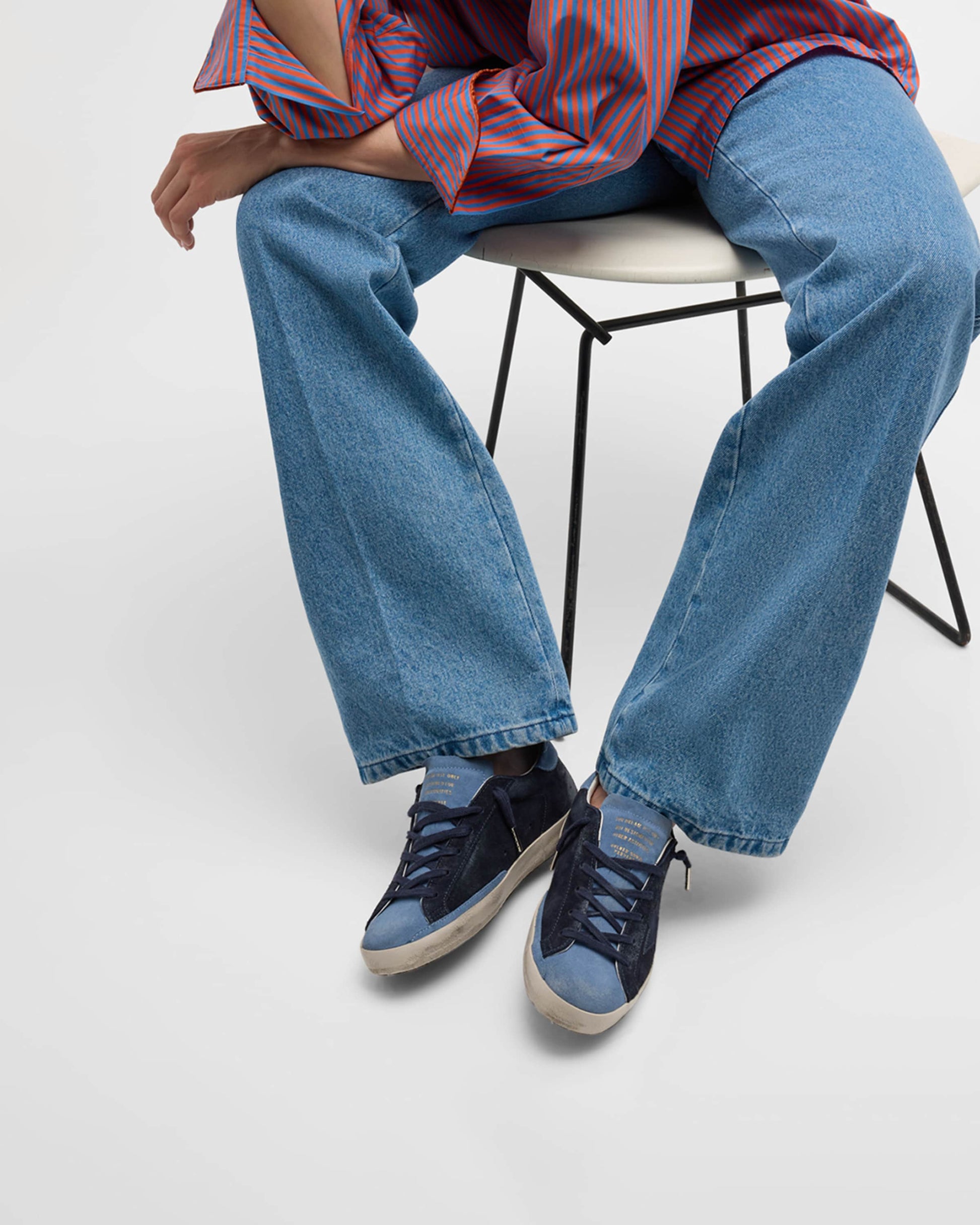 Golden Goose Super Star Suede Blue Navy