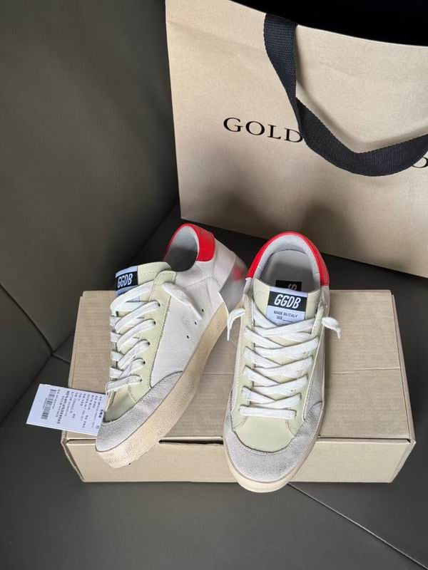 Golden Goose Super Star White Ivory Red Silver