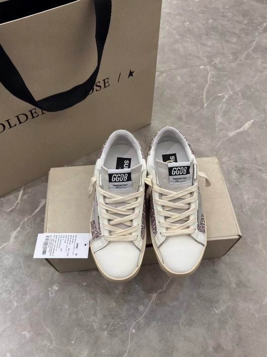 Golden Goose Wmns Superstar 'Glitter - White Seedpearl'