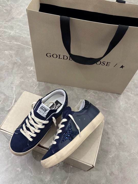 Golden Goose SSENSE Exclusive Navy Super-Star Classic Sneakers