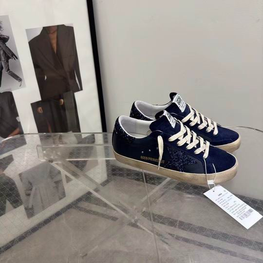 Golden Goose SSENSE Exclusive Navy Super-Star Classic Sneakers