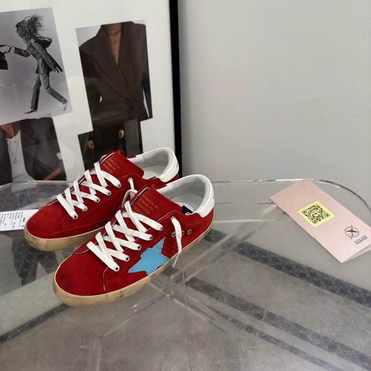 Golden Goose Red Super-Star Classic Sneakers