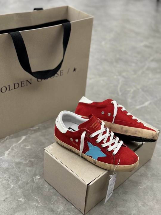 Golden Goose Red Super-Star Classic Sneakers