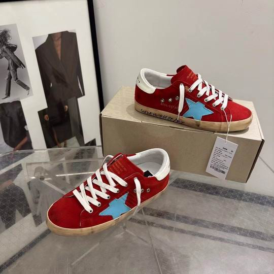 Golden Goose Red Super-Star Classic Sneakers