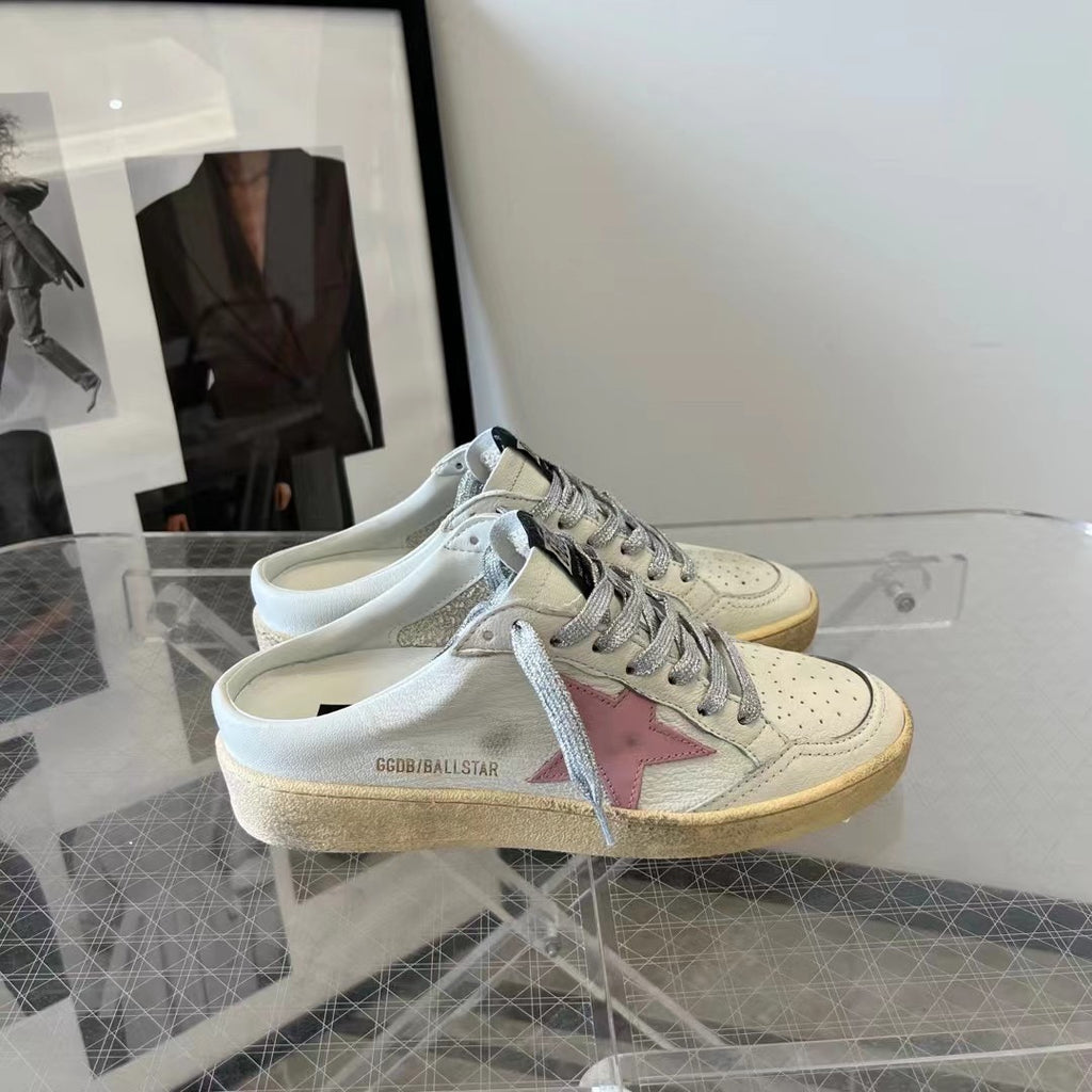 Golden Goose Wmns Ballstar Sabot 'White Old Rose'