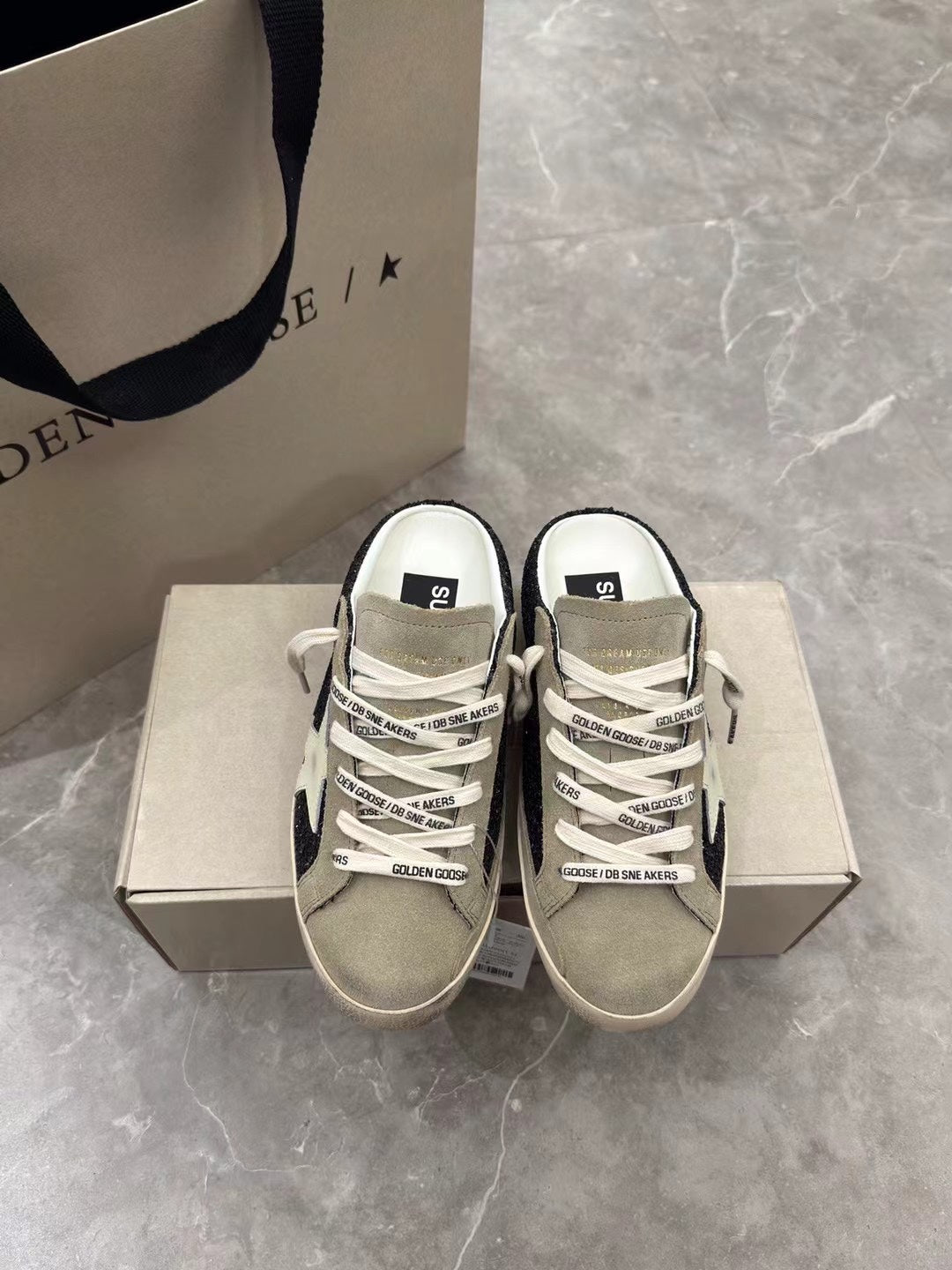 Golden Goose Women’s Glitter Super-Star Sabot Sneakers