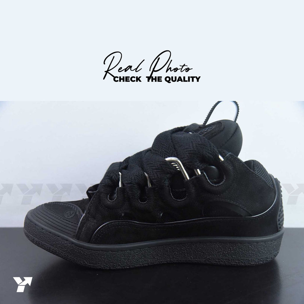 Lanvin Leather Curb-Triple Black