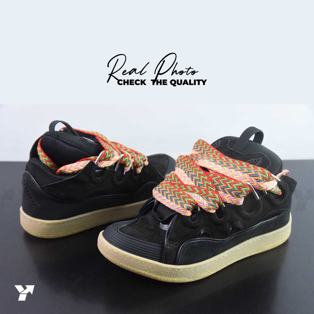 Lanvin Leather Curb-Black Multicolor