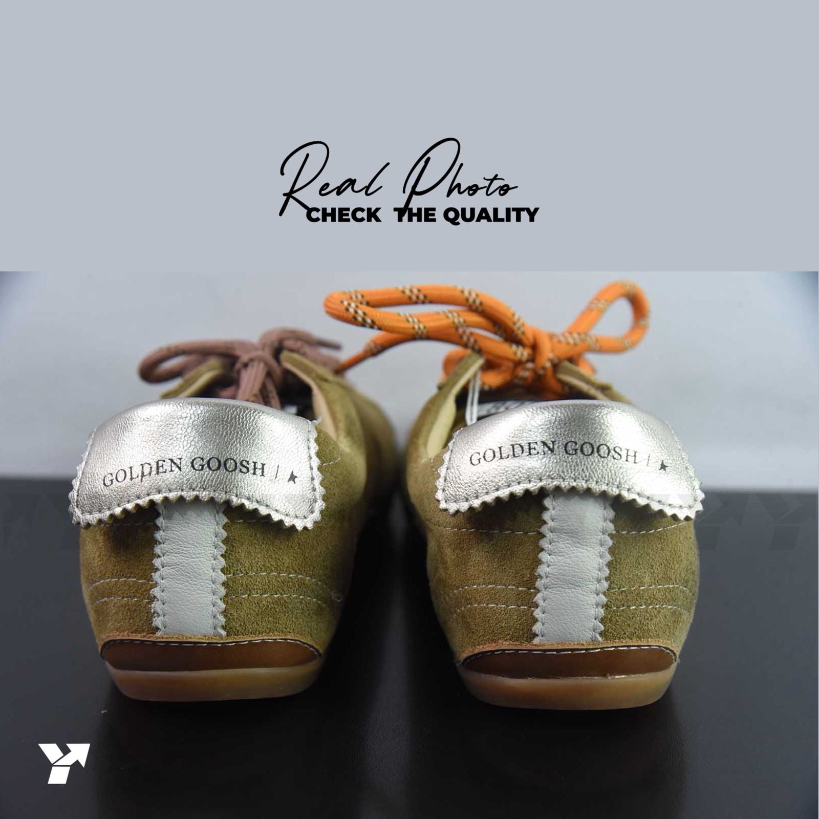 Golden goose True-Star-tobacco-colored suede