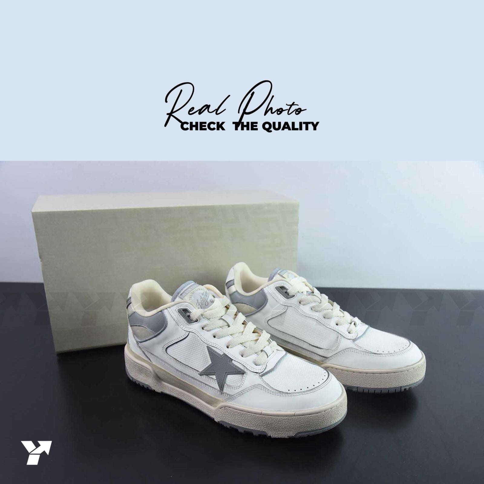 Golden goose forty 2-White grey