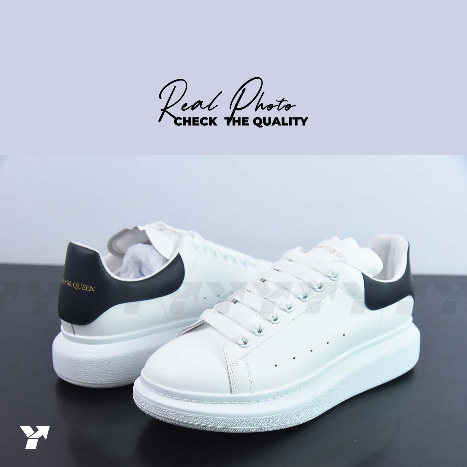 Alexander McQueen Oversized Sneaker 'White Black’