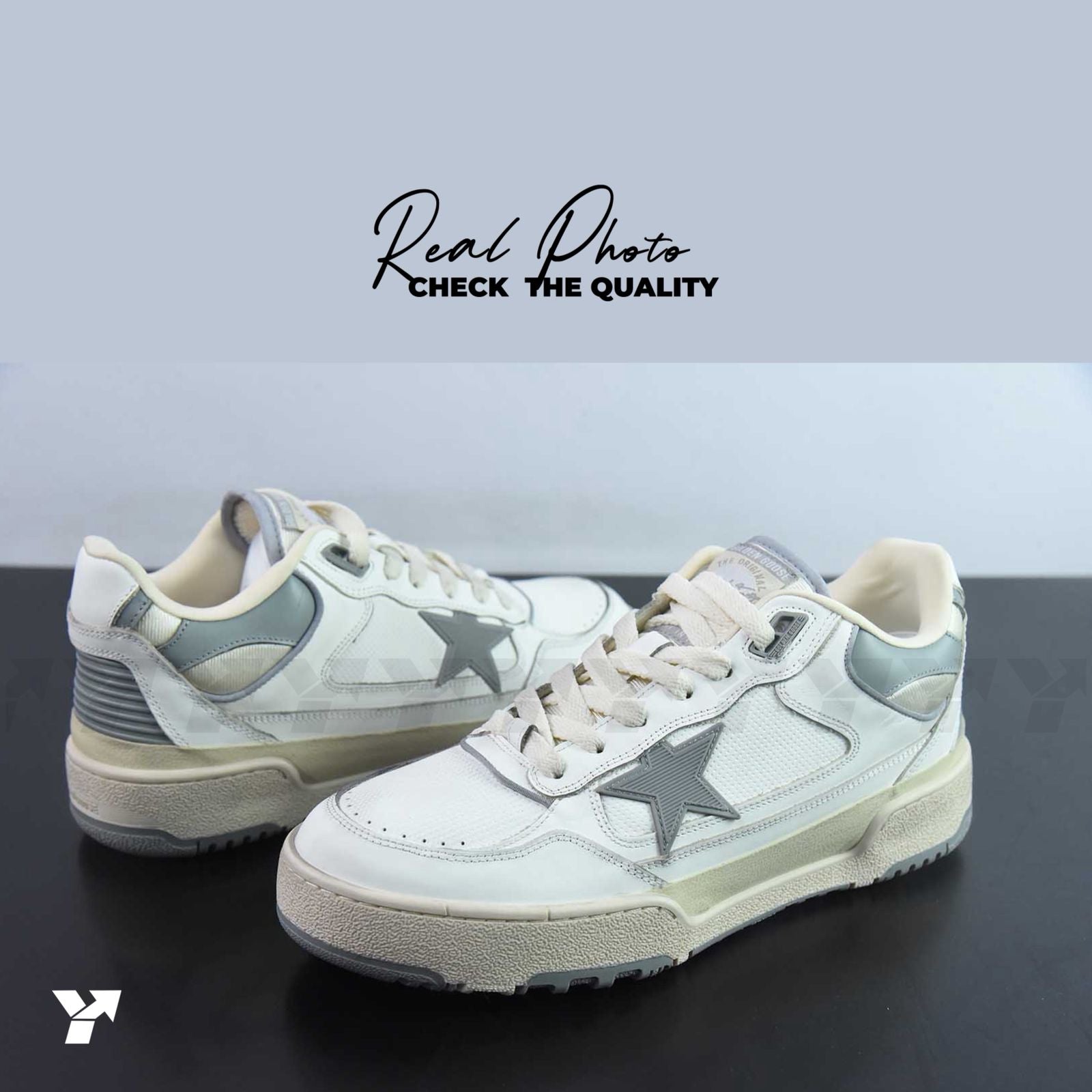 Golden goose forty 2-White grey