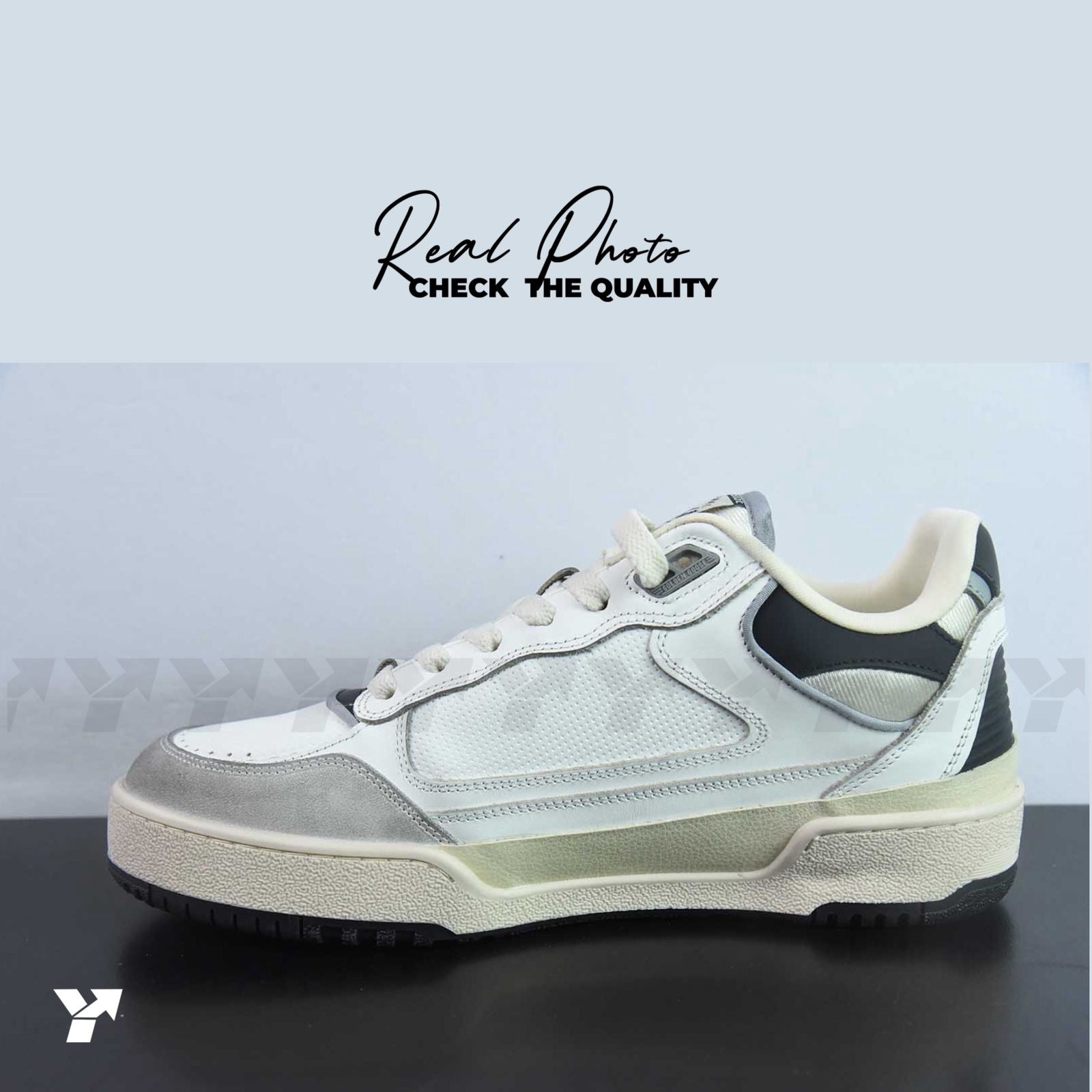 Golden goose forty 2-White black