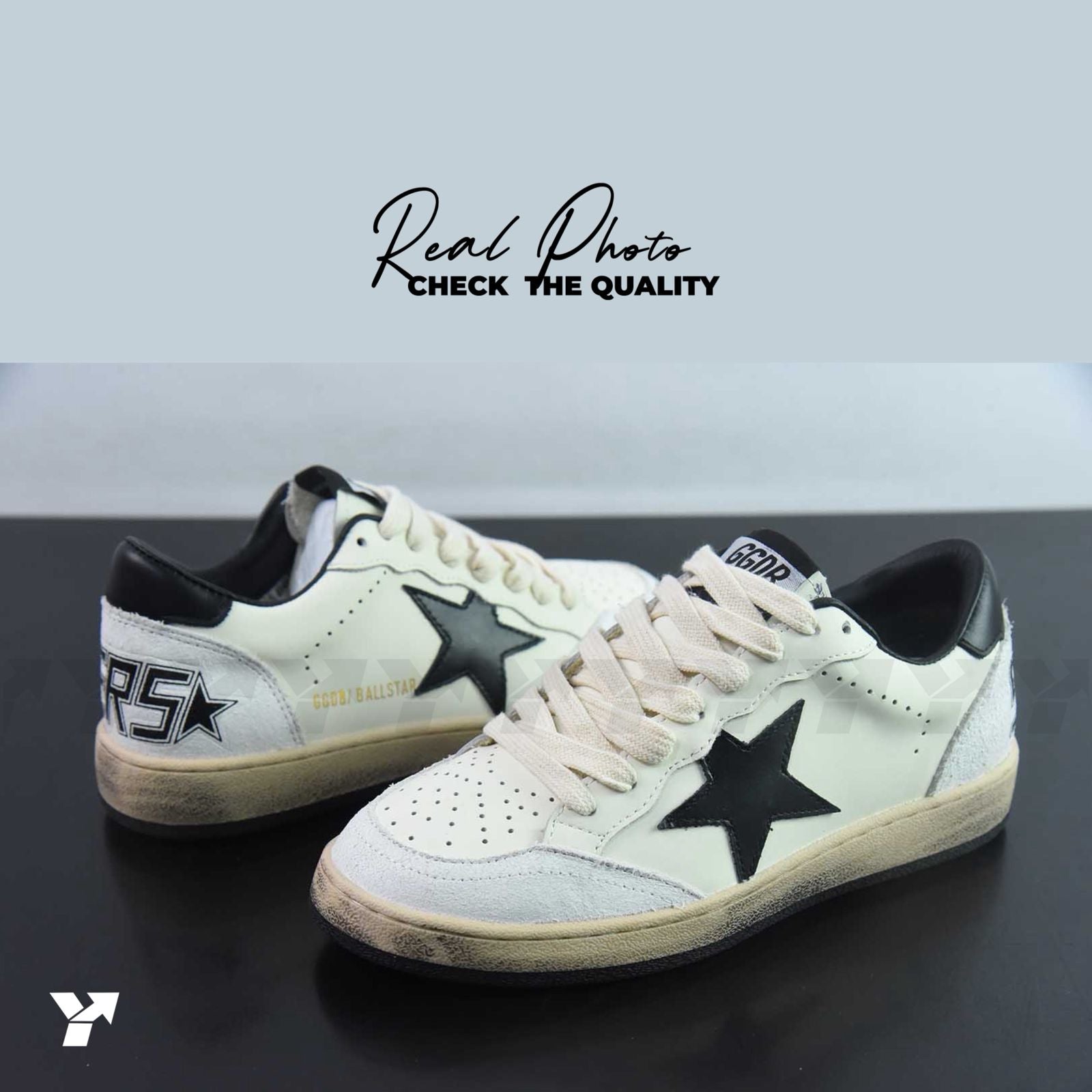 Golden Goose Ball-Star Low White Black