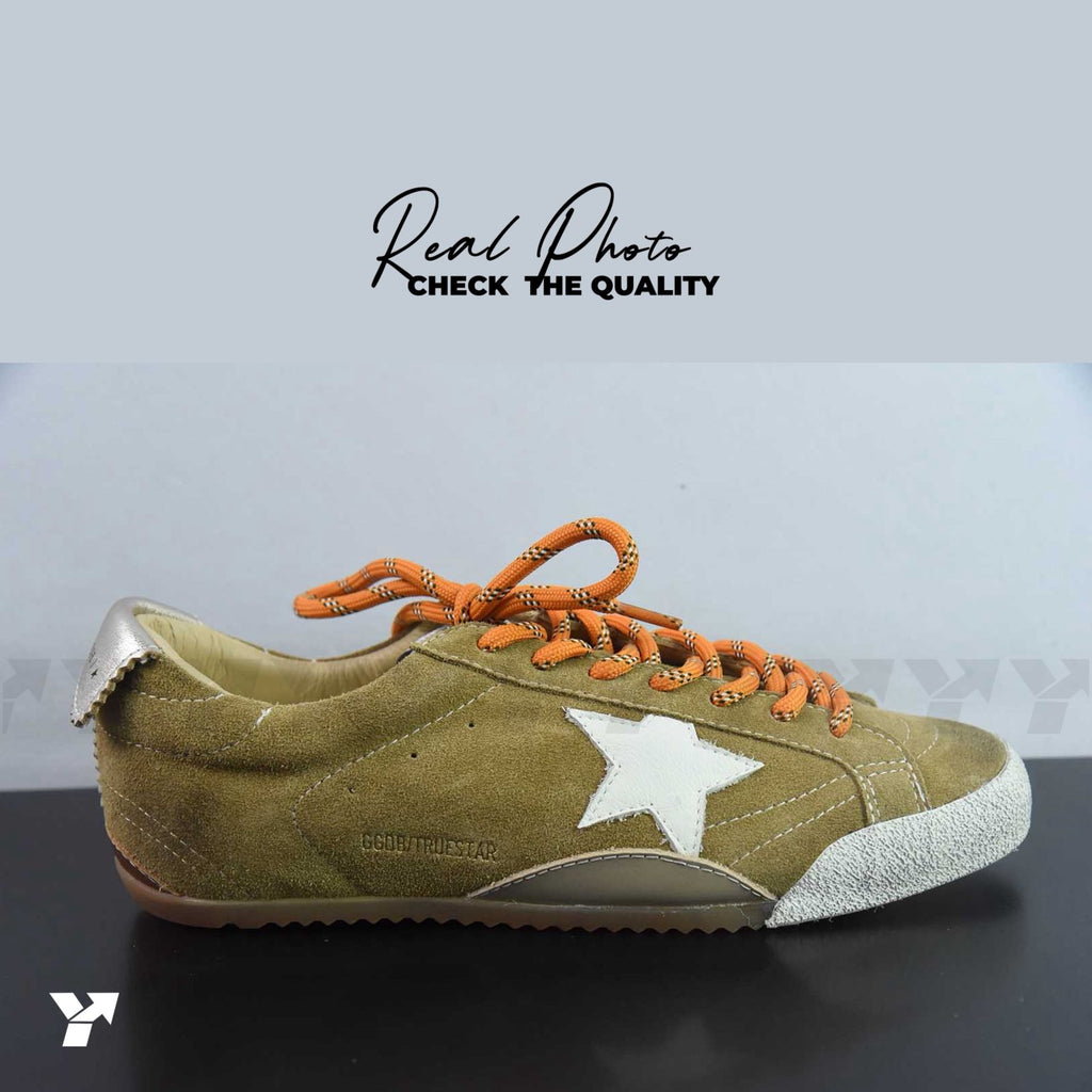 Golden goose True-Star-tobacco-colored suede