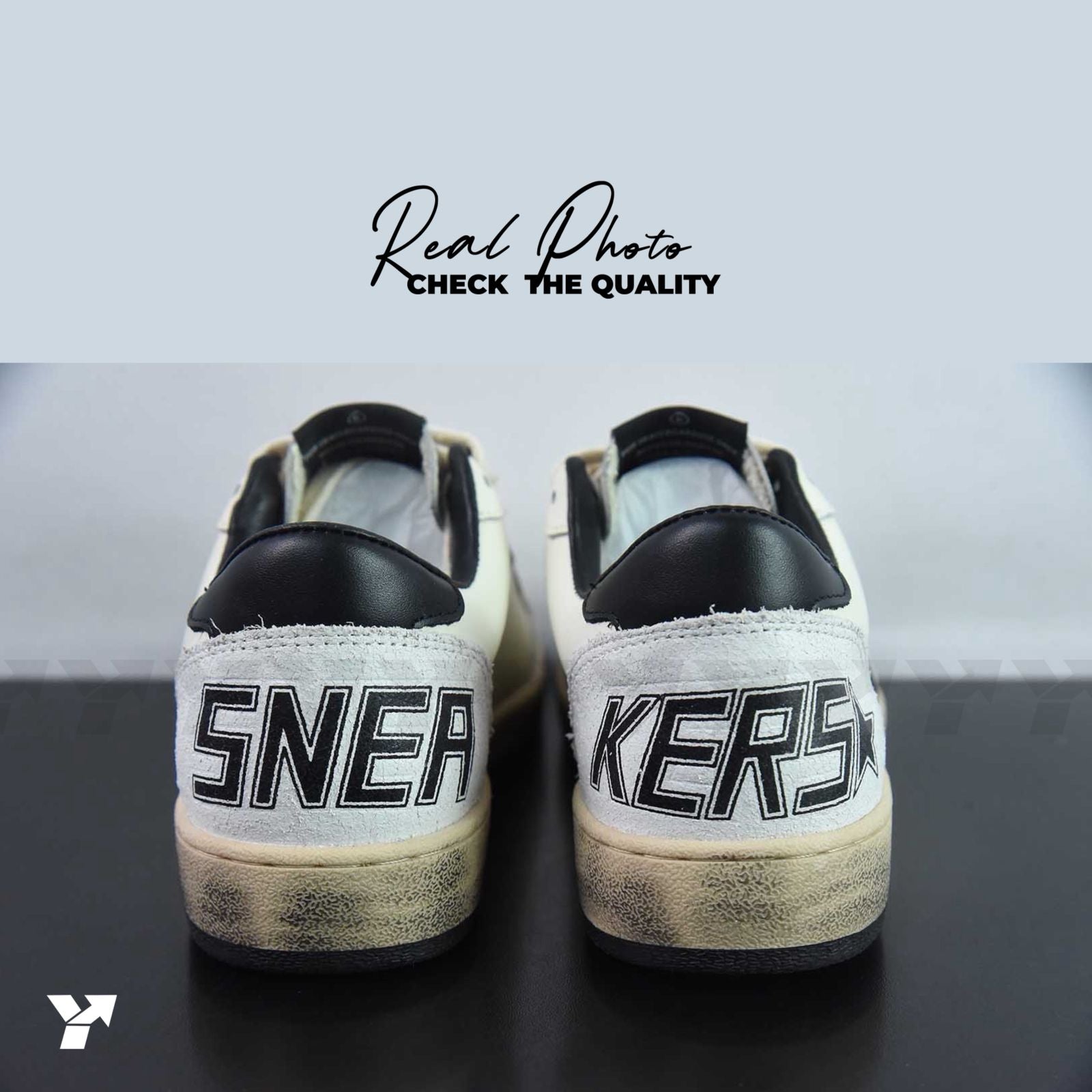 Golden Goose Ball-Star Low White Black