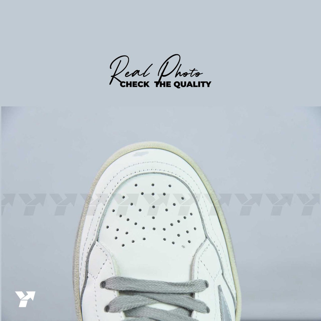 Golden Goose Ball Star 2 Deluxe-White Silver