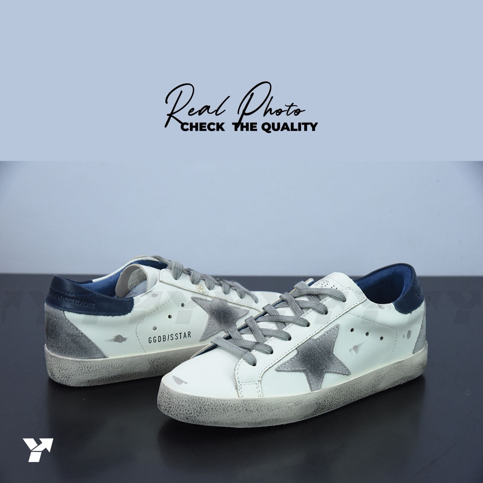 Golden Goose Super-Star White Navy