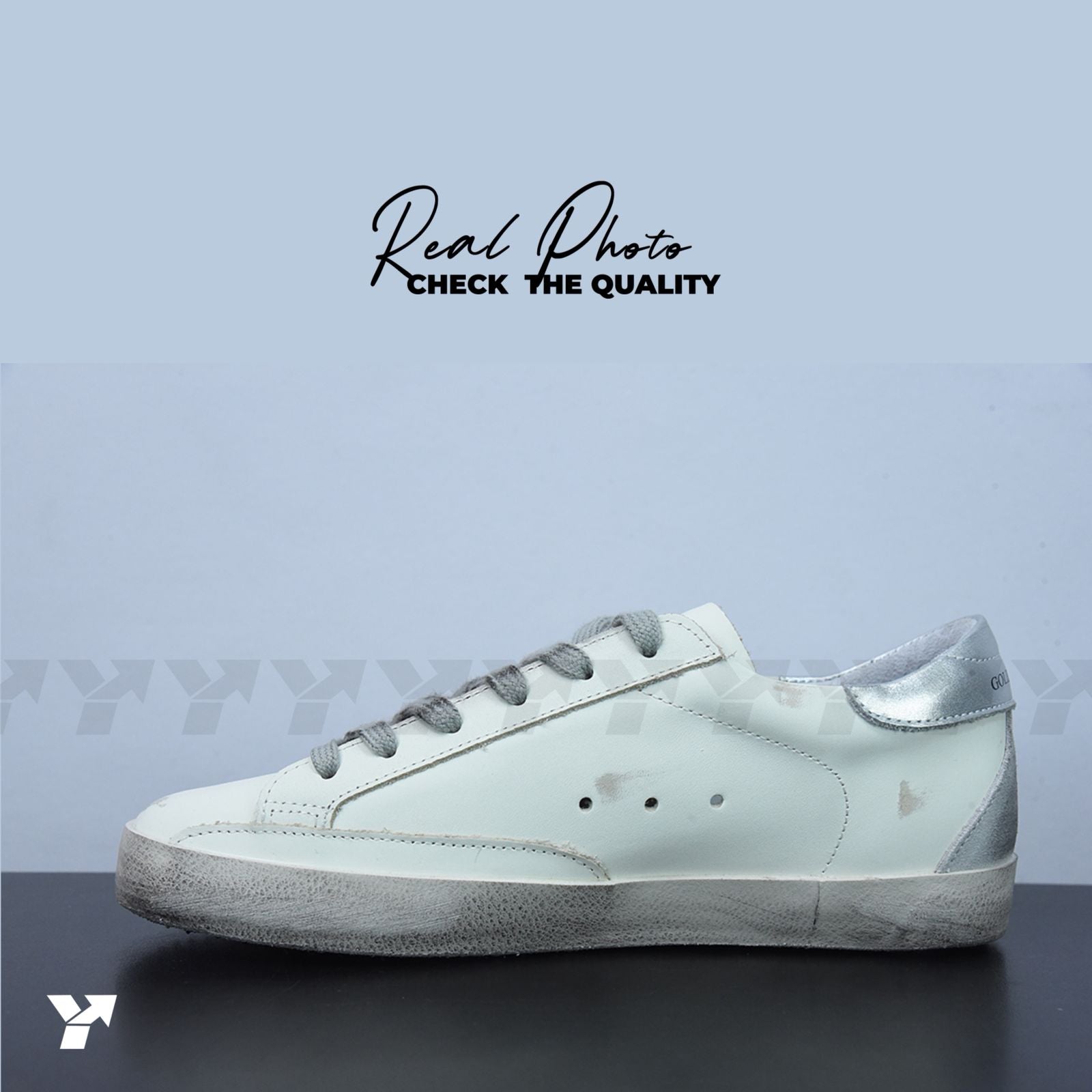 Golden Goose Super-Star White silver