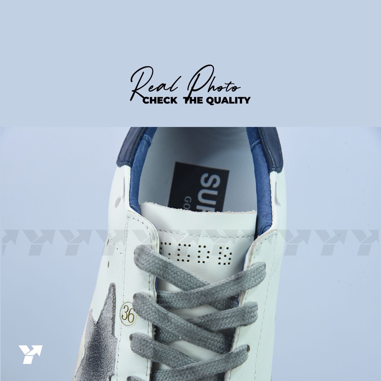 Golden Goose Super-Star White Navy