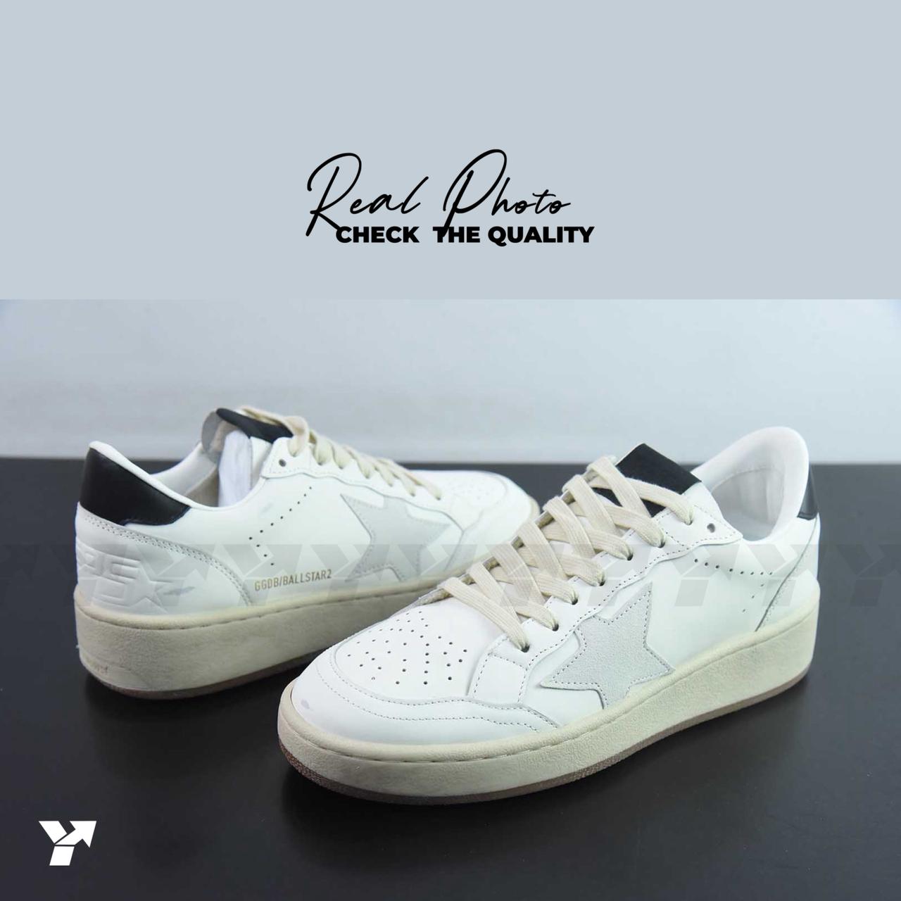 Golden Goose Ball Star 2-White Ice Black