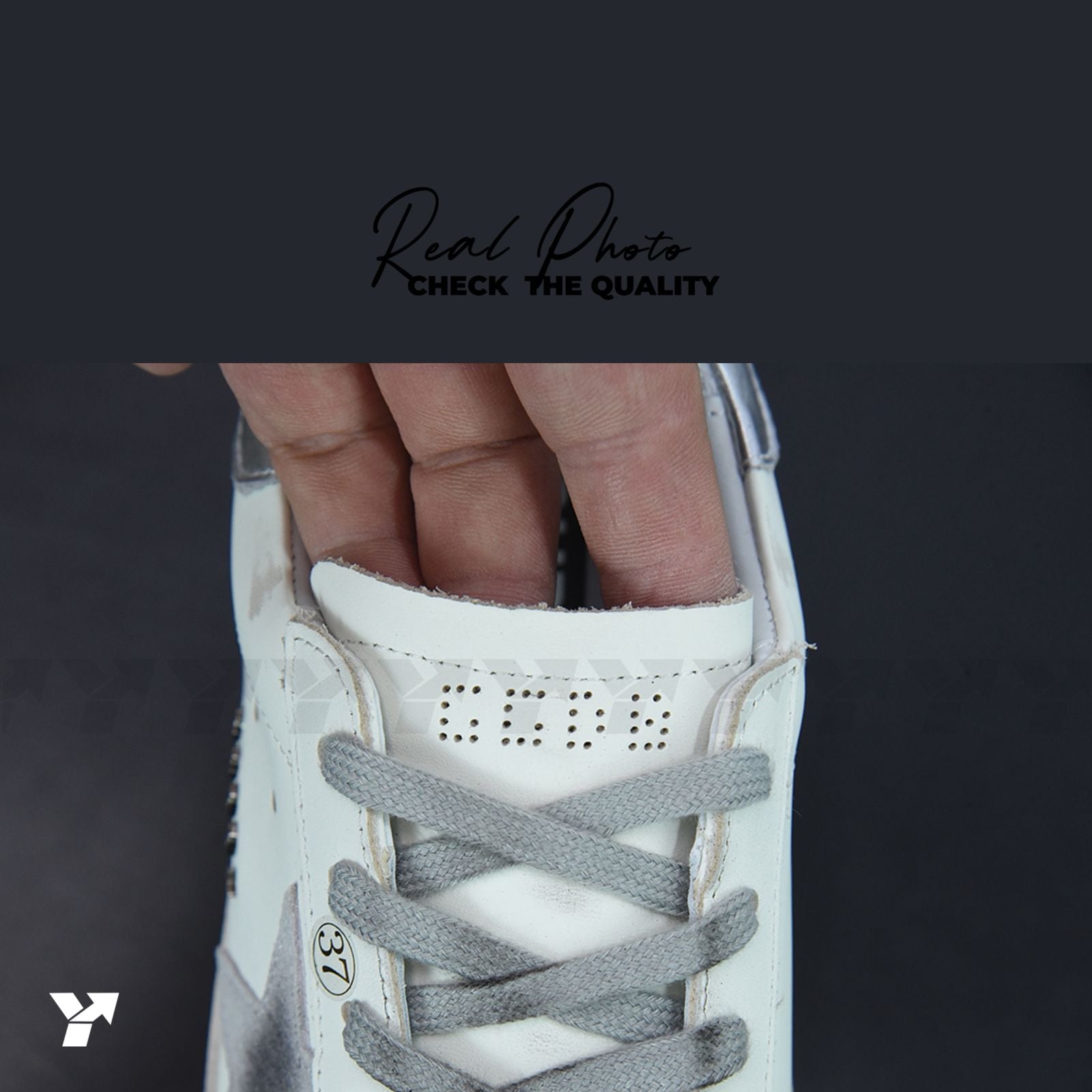 Golden Goose Super-Star White silver
